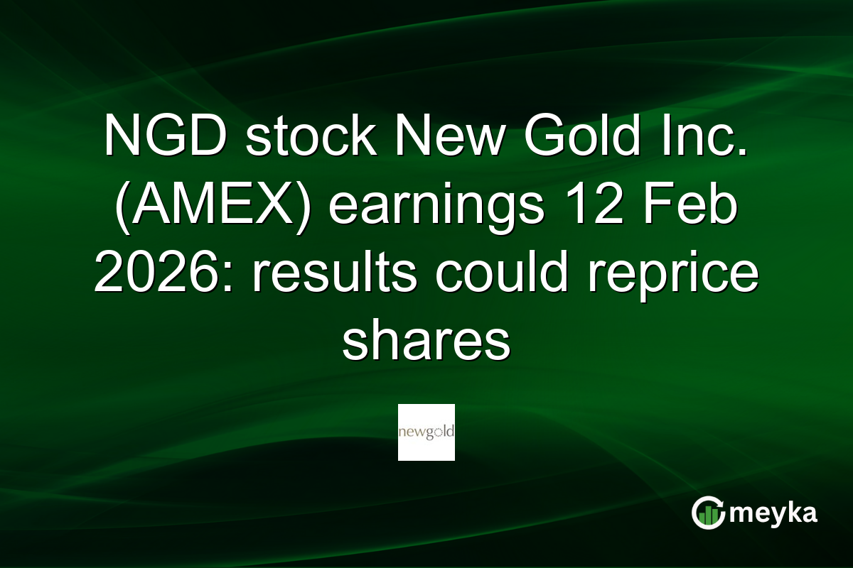 NGD stock New Gold Inc. (AMEX) earnings 12 Feb 2026: results could reprice shares