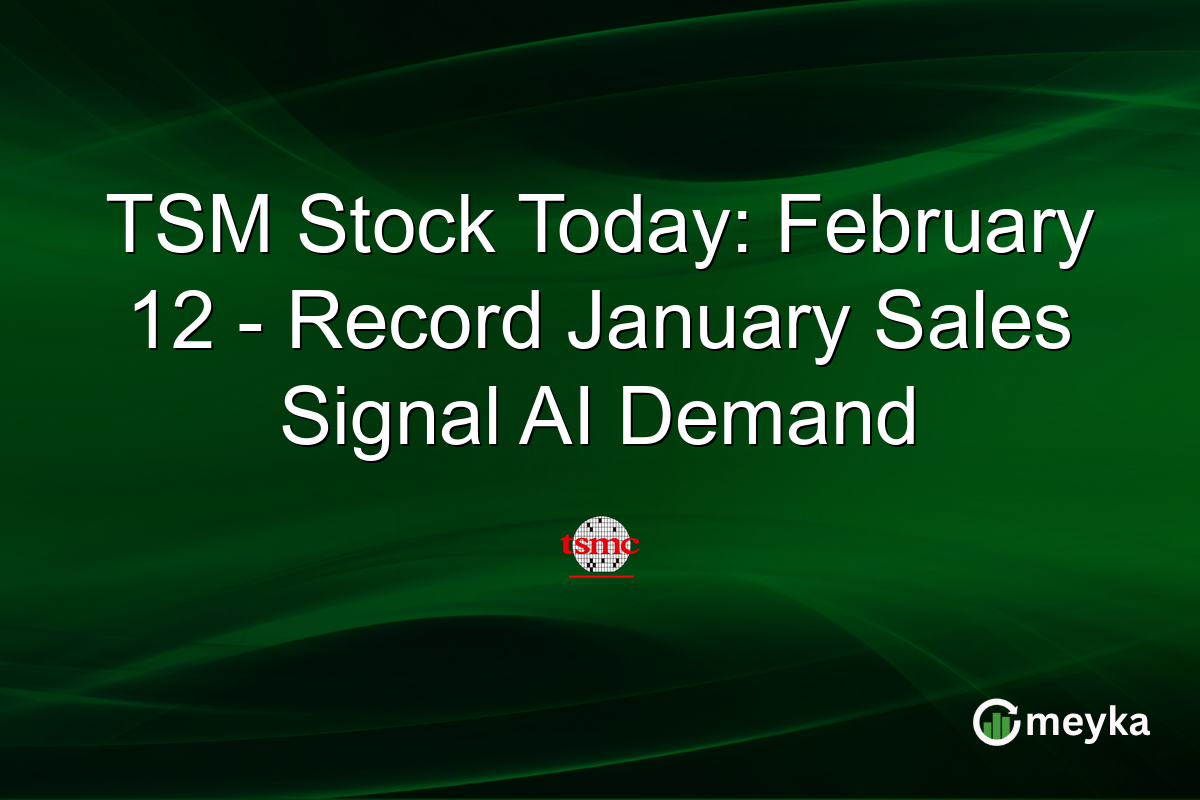 TSM Stock Today: February 12 - Record January Sales Signal AI Demand