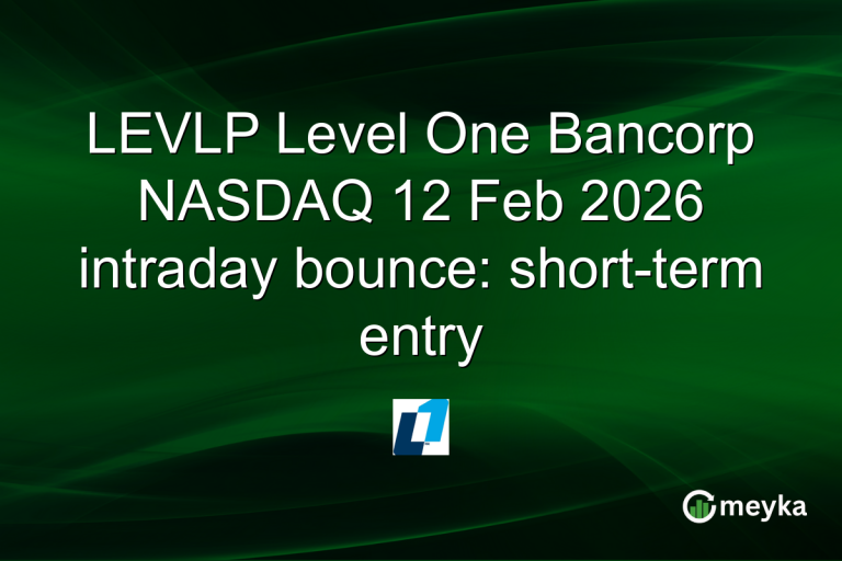 LEVLP Level One Bancorp NASDAQ 12 Feb 2026 intraday bounce: short-term entry