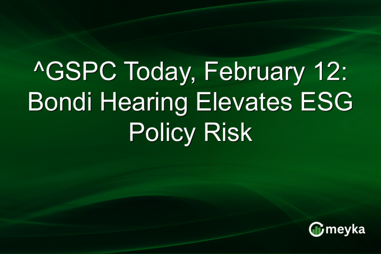 ^GSPC Today, February 12: Bondi Hearing Elevates ESG Policy Risk