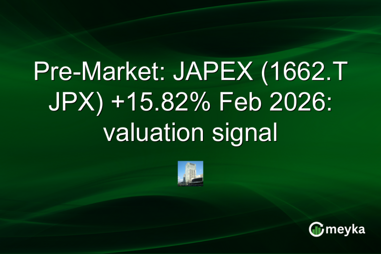 Pre-Market: JAPEX (1662.T JPX) +15.82% Feb 2026: valuation signal