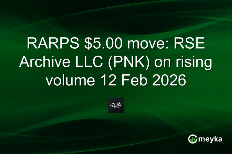 RARPS $5.00 move: RSE Archive LLC (PNK) on rising volume 12 Feb 2026