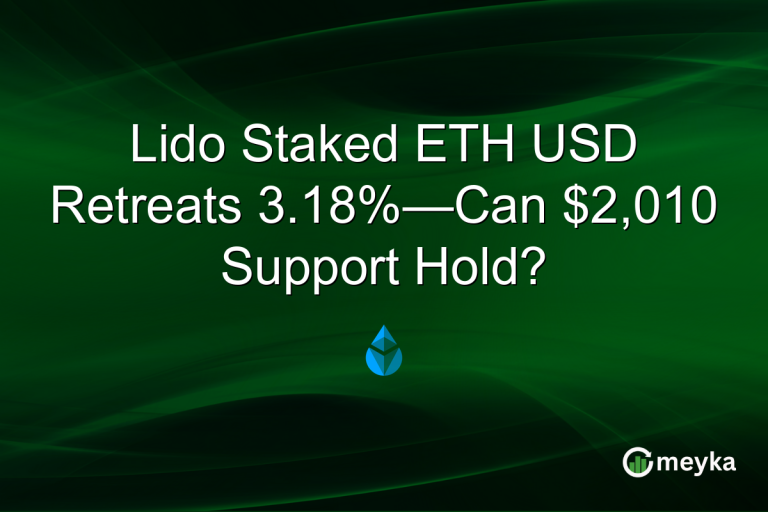 Lido Staked ETH USD Retreats 3.18%—Can $2,010 Support Hold?