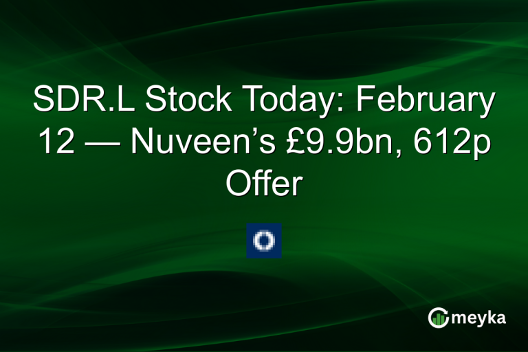 SDR.L Stock Today: February 12 — Nuveen’s £9.9bn, 612p Offer