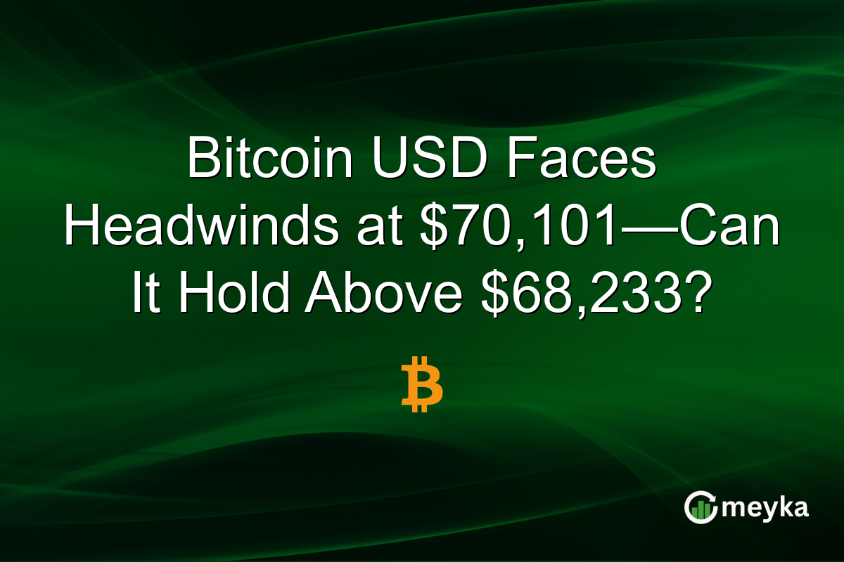 Bitcoin USD Faces Headwinds at $70,101—Can It Hold Above $68,233?