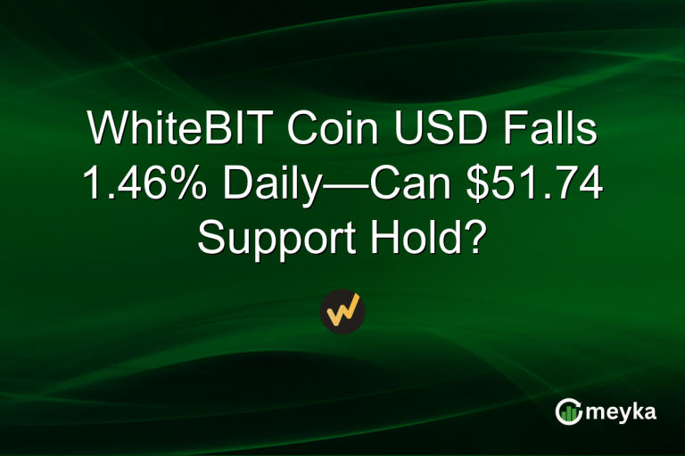 WhiteBIT Coin USD Falls 1.46% Daily—Can $51.74 Support Hold?