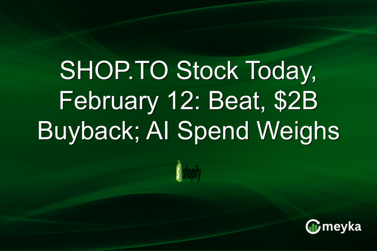 SHOP.TO Stock Today, February 12: Beat, $2B Buyback; AI Spend Weighs