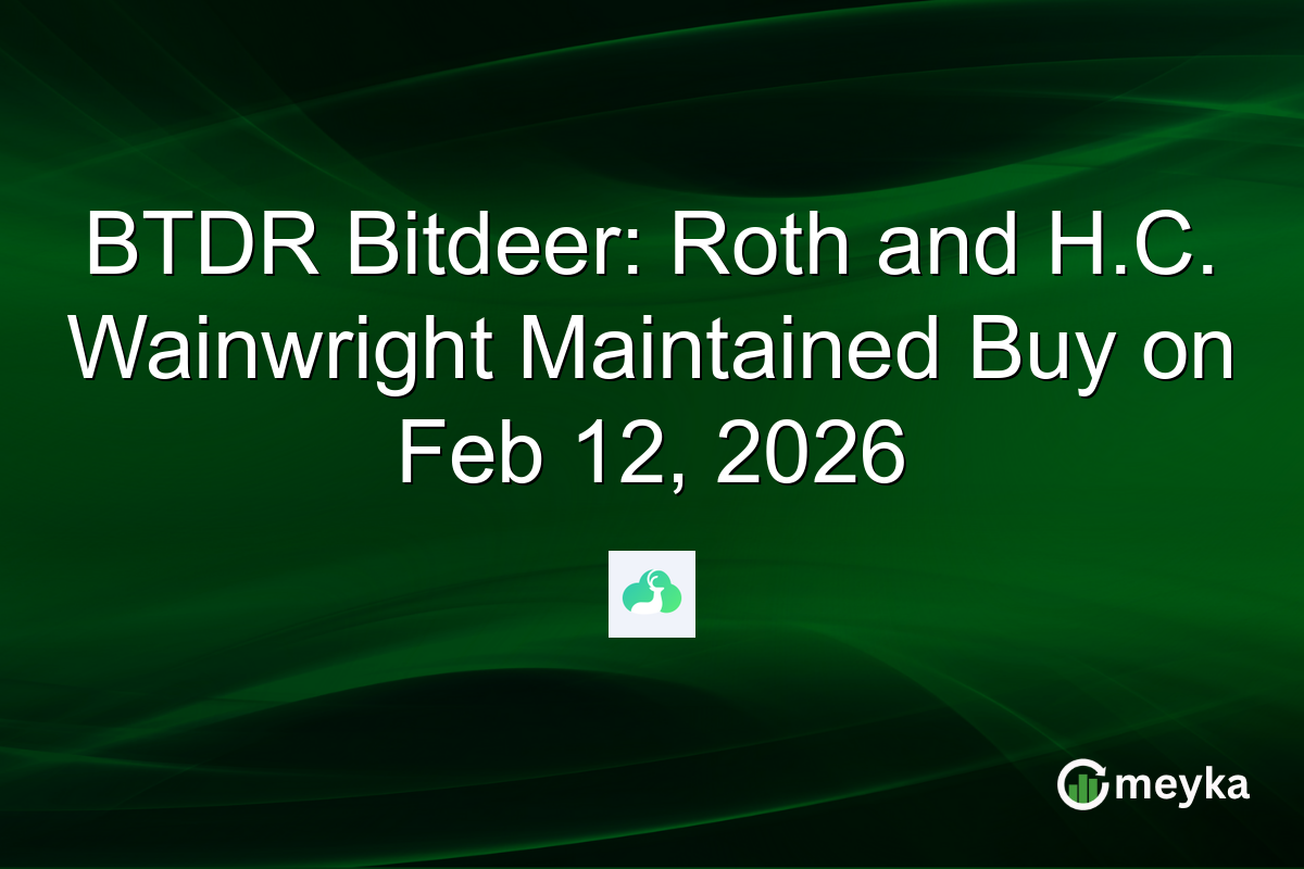 BTDR Bitdeer: Roth and H.C. Wainwright Maintained Buy on Feb 12, 2026