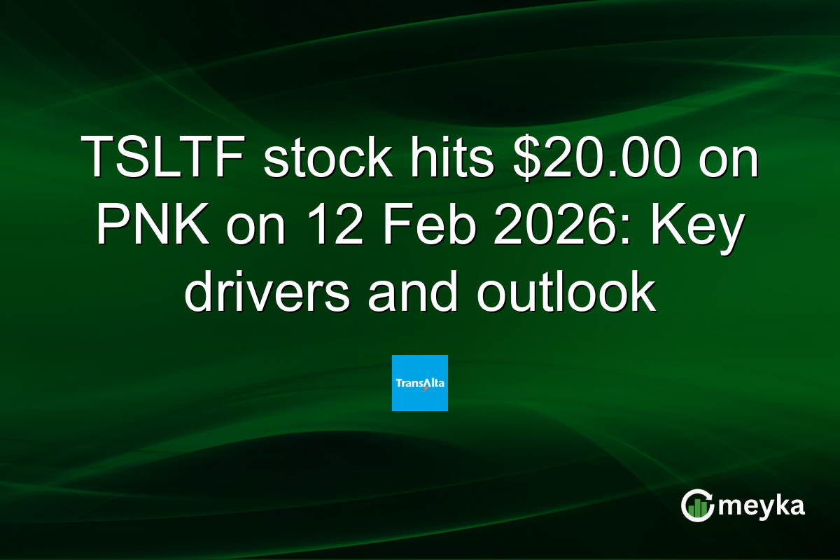 TSLTF stock hits $20.00 on PNK on 12 Feb 2026: Key drivers and outlook