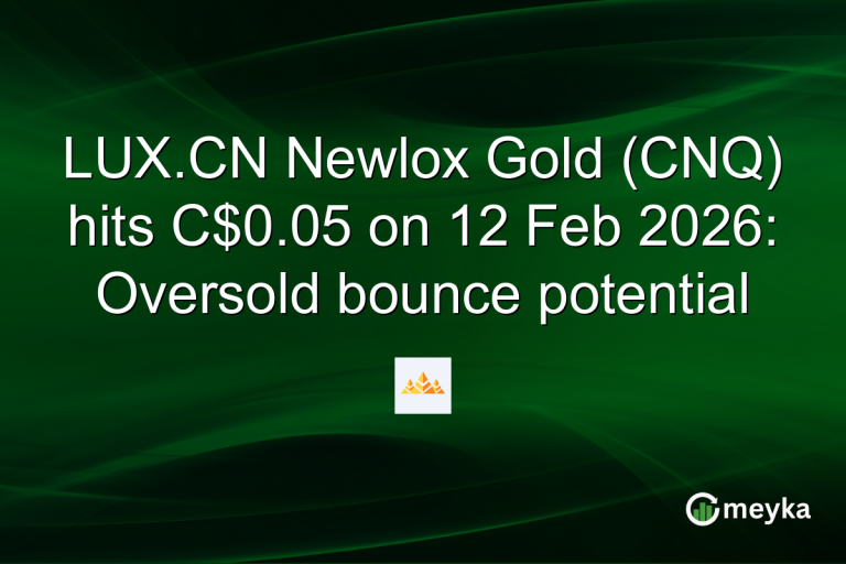 LUX.CN Newlox Gold (CNQ) hits C$0.05 on 12 Feb 2026: Oversold bounce potential