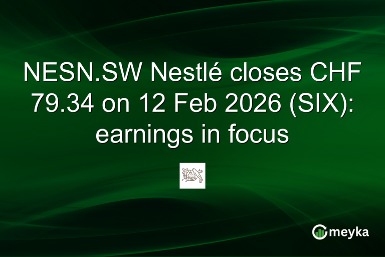 NESN.SW Nestlé closes CHF 79.34 on 12 Feb 2026 (SIX): earnings in focus