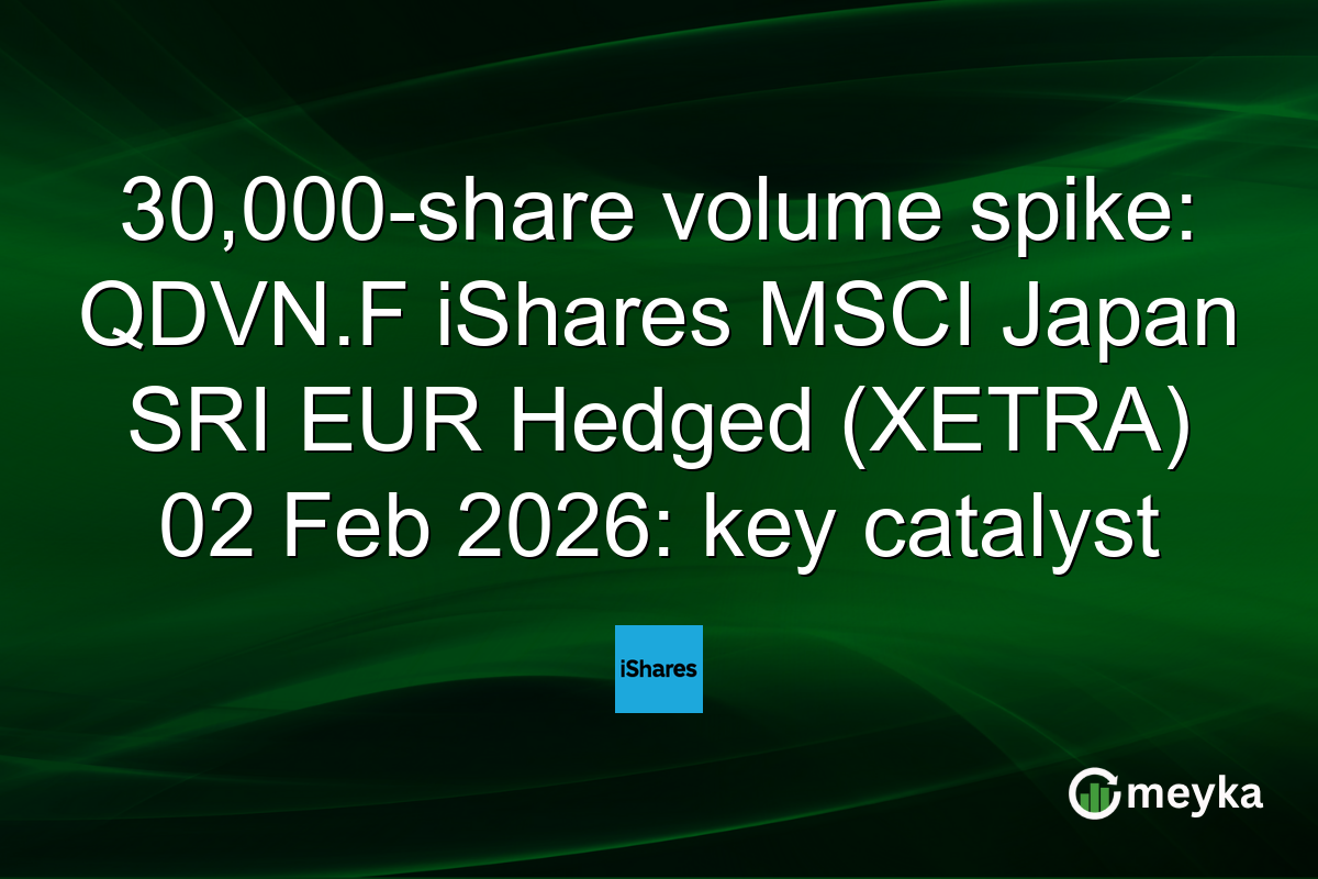 30,000-share volume spike: QDVN.F iShares MSCI Japan SRI EUR Hedged (XETRA) 02 Feb 2026: key catalyst