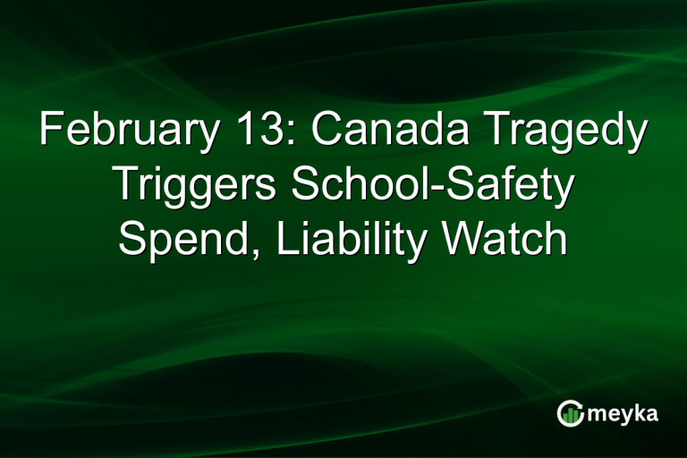 February 13: Canada Tragedy Triggers School-Safety Spend, Liability Watch