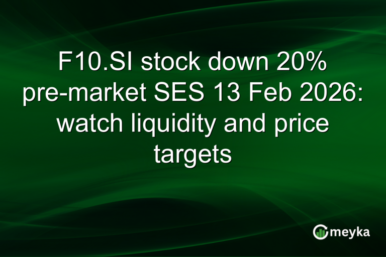 F10.SI stock down 20% pre-market SES 13 Feb 2026: watch liquidity and price targets