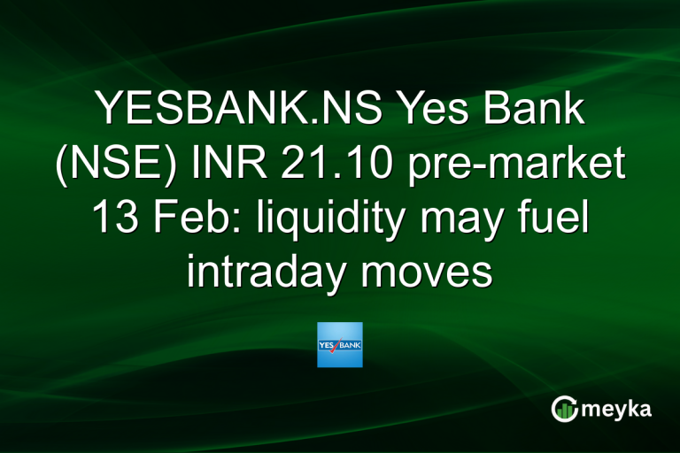 YESBANK.NS Yes Bank (NSE) INR 21.10 pre-market 13 Feb: liquidity may fuel intraday moves