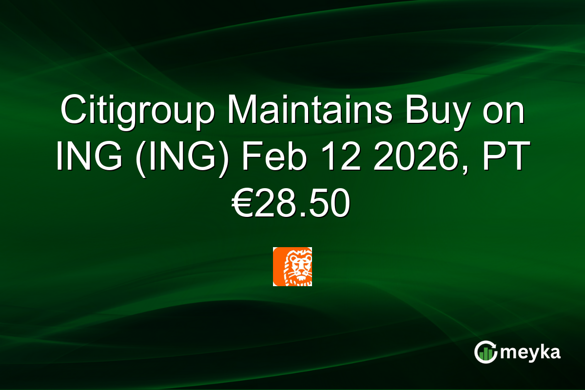Citigroup Maintains Buy on ING (ING) Feb 12 2026, PT €28.50