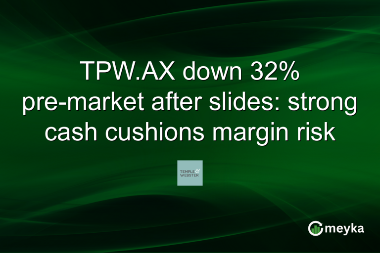 TPW.AX down 32% pre-market after slides: strong cash cushions margin risk