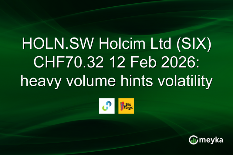 HOLN.SW Holcim Ltd (SIX) CHF70.32 12 Feb 2026: heavy volume hints volatility