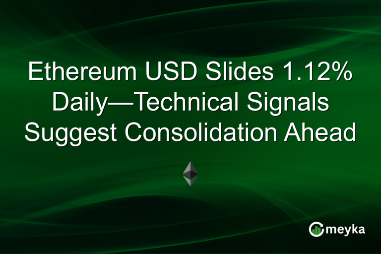 Ethereum USD Slides 1.12% Daily—Technical Signals Suggest Consolidation Ahead