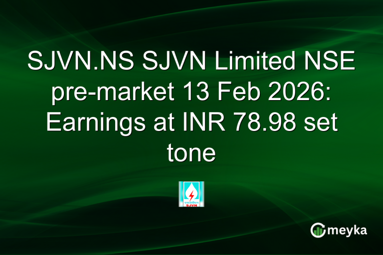 SJVN.NS SJVN Limited NSE pre-market 13 Feb 2026: Earnings at INR 78.98 set tone