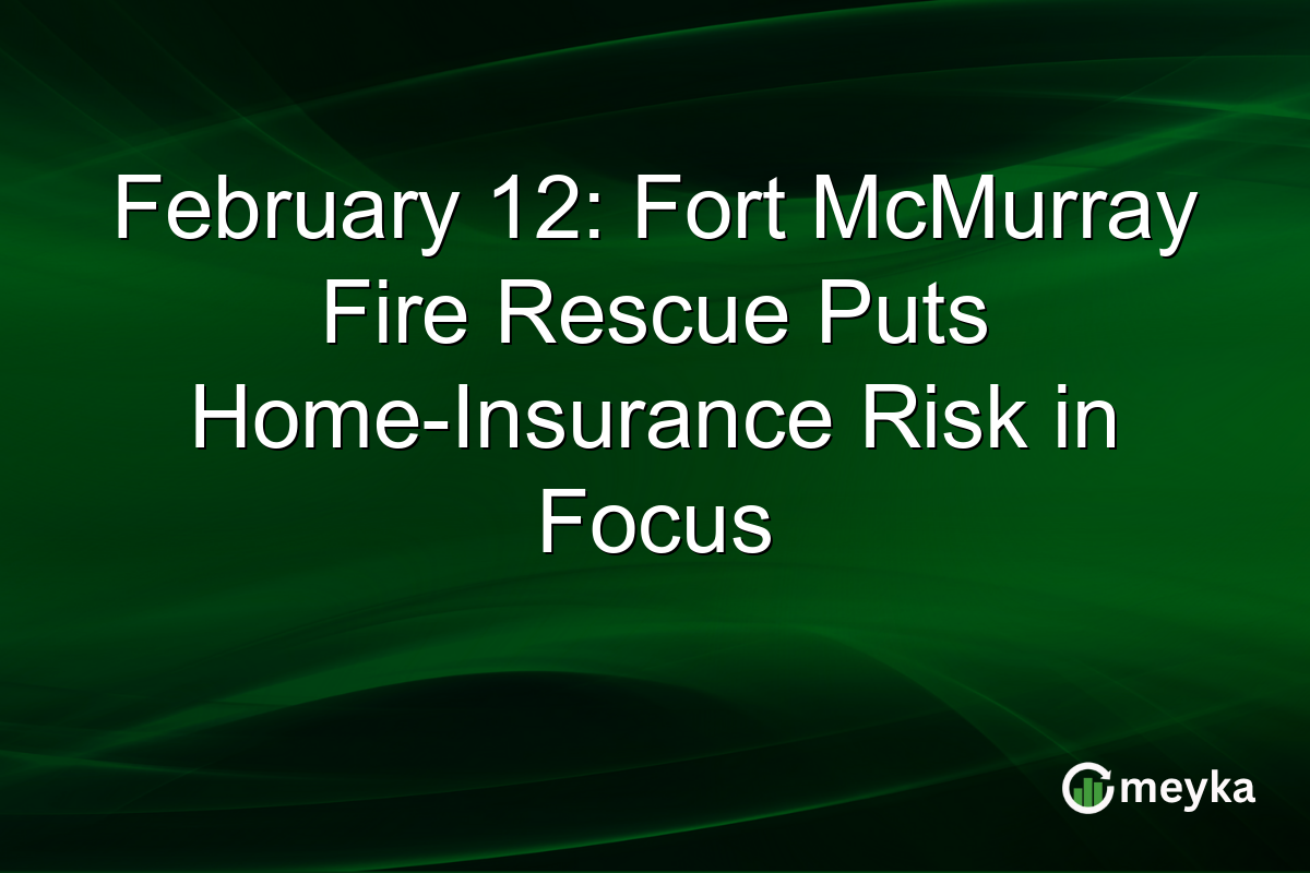 February 12: Fort McMurray Fire Rescue Puts Home-Insurance Risk in Focus