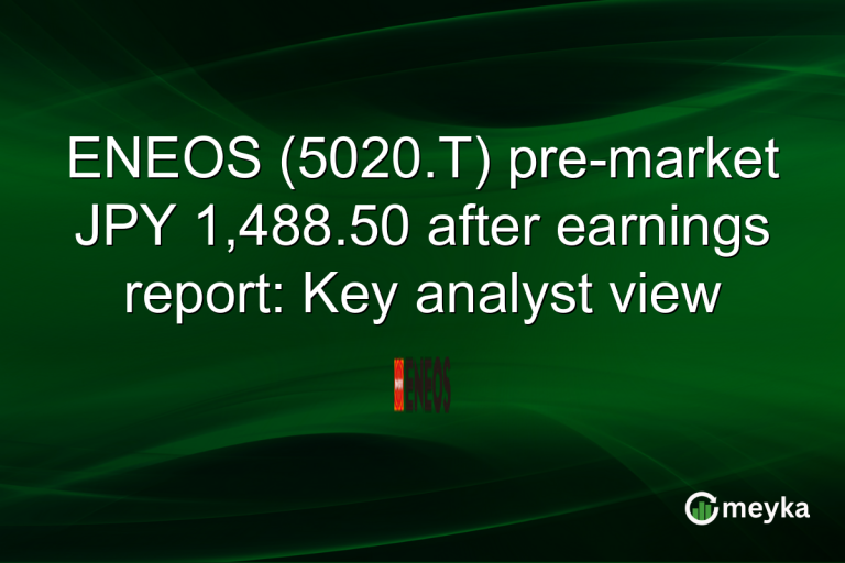 ENEOS (5020.T) pre-market JPY 1,488.50 after earnings report: Key analyst view