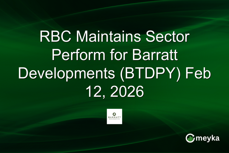 RBC Maintains Sector Perform for Barratt Developments (BTDPY) Feb 12, 2026