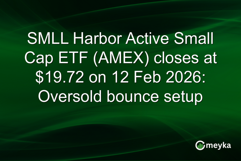 SMLL Harbor Active Small Cap ETF (AMEX) closes at $19.72 on 12 Feb 2026: Oversold bounce setup