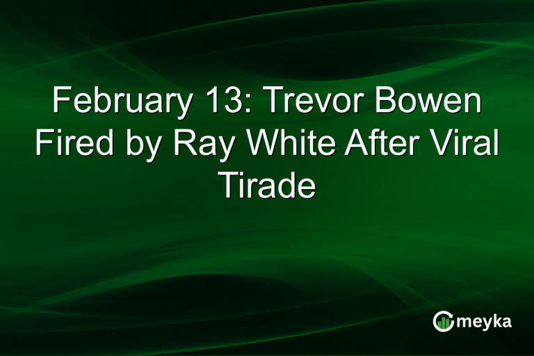 February 13: Trevor Bowen Fired by Ray White After Viral Tirade