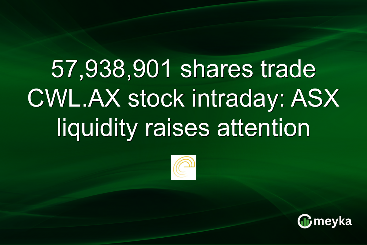 57,938,901 shares trade CWL.AX stock intraday: ASX liquidity raises attention