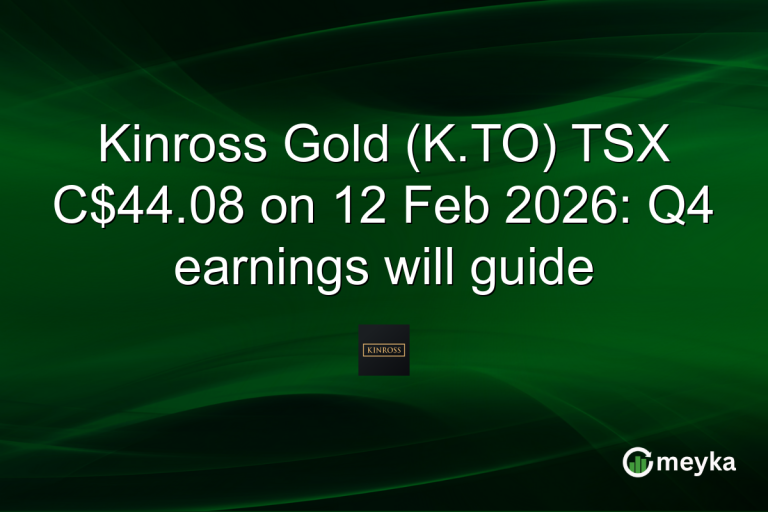 Kinross Gold (K.TO) TSX C$44.08 on 12 Feb 2026: Q4 earnings will guide