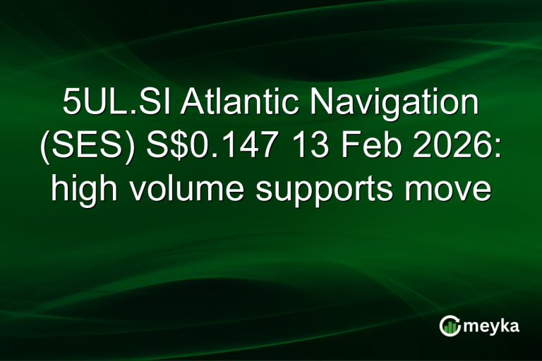 5UL.SI Atlantic Navigation (SES) S$0.147 13 Feb 2026: high volume supports move