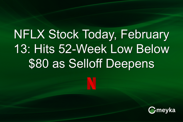 NFLX Stock Today, February 13: Hits 52-Week Low Below $80 as Selloff Deepens