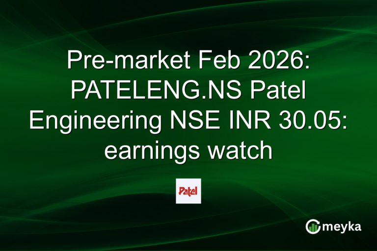 Pre-market Feb 2026: PATELENG.NS Patel Engineering NSE INR 30.05: earnings watch