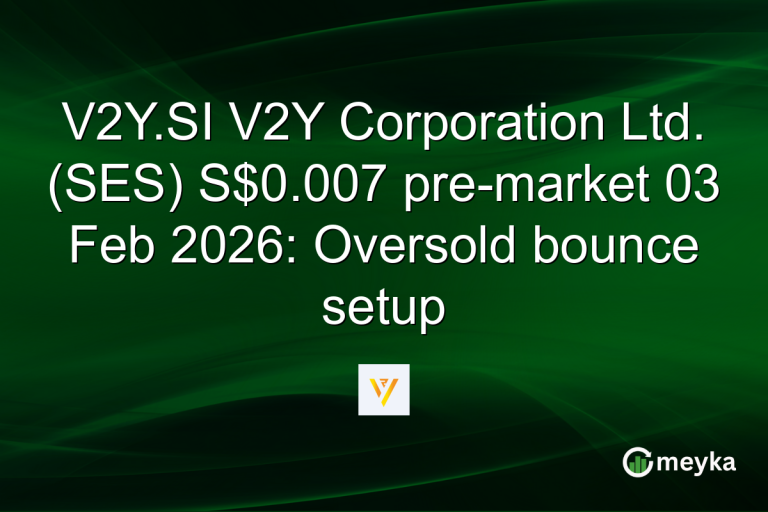 V2Y.SI V2Y Corporation Ltd. (SES) S$0.007 pre-market 03 Feb 2026: Oversold bounce setup