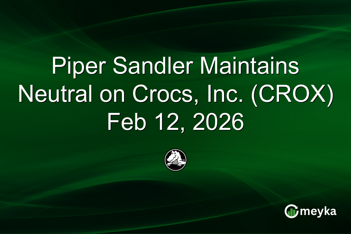 Piper Sandler Maintains Neutral on Crocs, Inc. (CROX) Feb 12, 2026