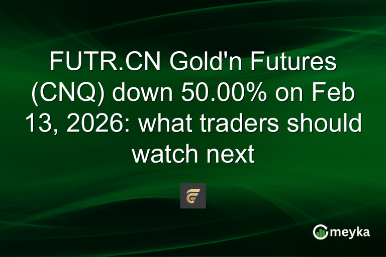 FUTR.CN Gold'n Futures (CNQ) down 50.00% on Feb 13, 2026: what traders should watch next