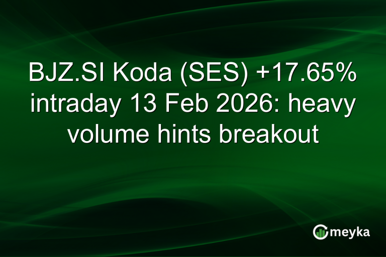 BJZ.SI Koda (SES) +17.65% intraday 13 Feb 2026: heavy volume hints breakout