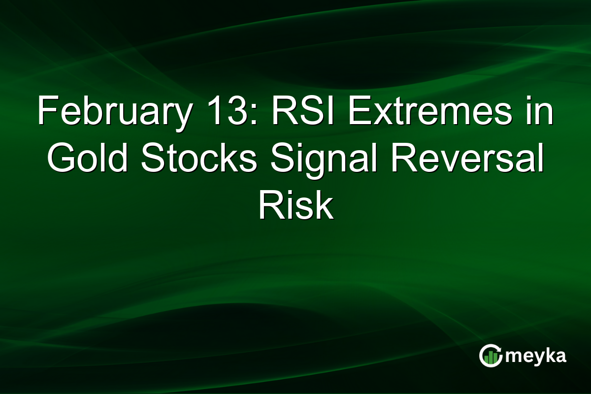 February 13: RSI Extremes in Gold Stocks Signal Reversal Risk