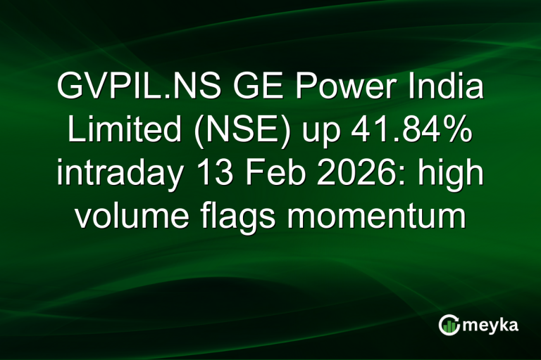 GVPIL.NS GE Power India Limited (NSE) up 41.84% intraday 13 Feb 2026: high volume flags momentum