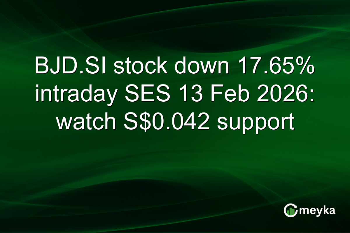 BJD.SI stock down 17.65% intraday SES 13 Feb 2026: watch S$0.042 support