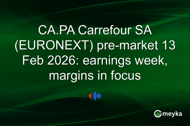 CA.PA Carrefour SA (EURONEXT) pre-market 13 Feb 2026: earnings week, margins in focus
