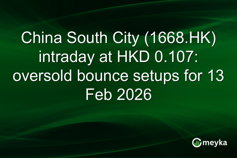 China South City (1668.HK) intraday at HKD 0.107: oversold bounce setups for 13 Feb 2026