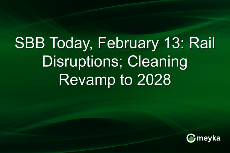 SBB Today, February 13: Rail Disruptions; Cleaning Revamp to 2028