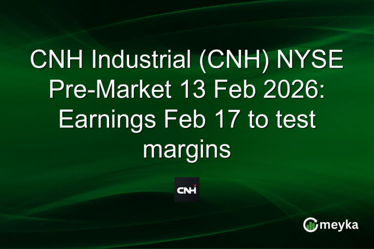 CNH Industrial (CNH) NYSE Pre-Market 13 Feb 2026: Earnings Feb 17 to test margins