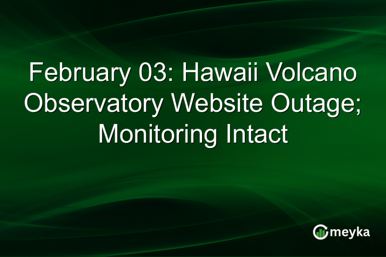 February 03: Hawaii Volcano Observatory Website Outage; Monitoring Intact