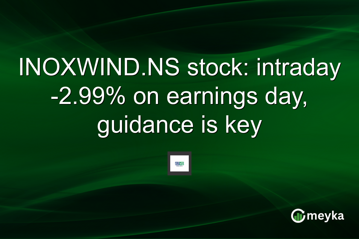 INOXWIND.NS stock: intraday -2.99% on earnings day, guidance is key