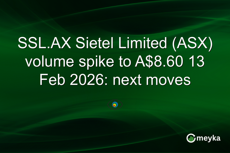 SSL.AX Sietel Limited (ASX) volume spike to A$8.60 13 Feb 2026: next moves