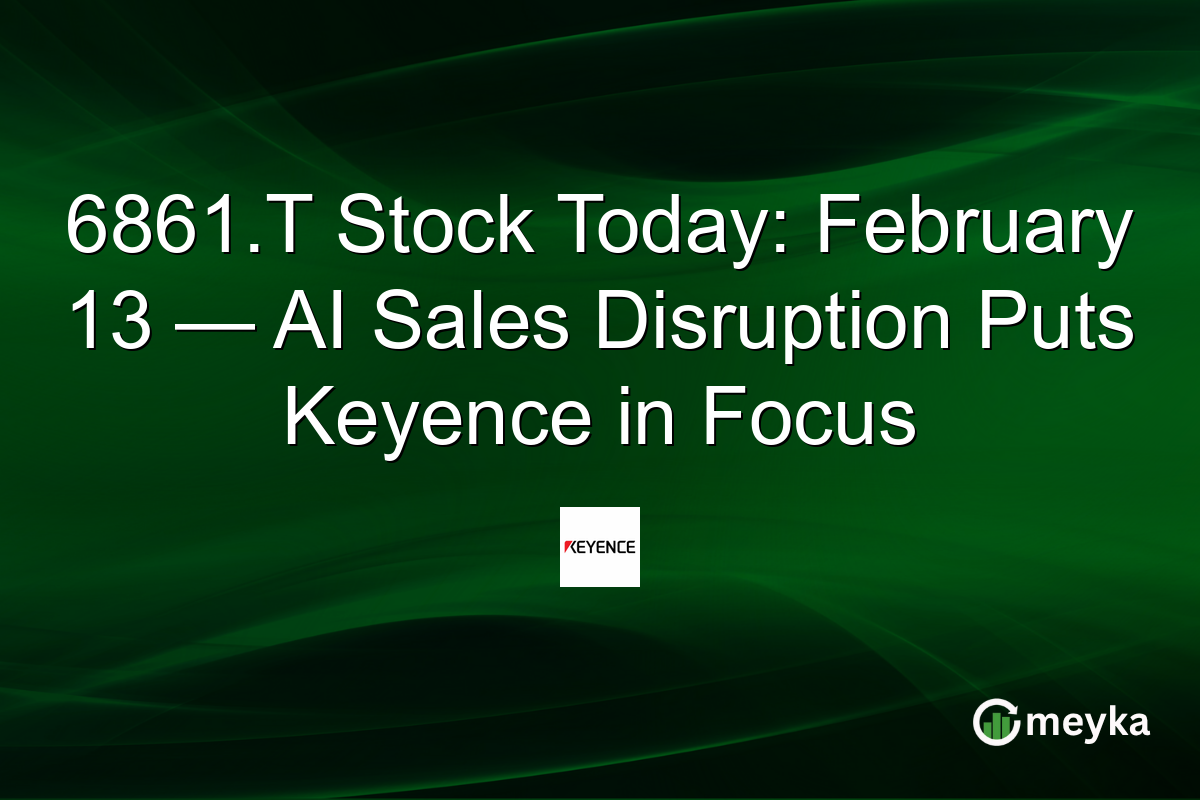 6861.T Stock Today: February 13 — AI Sales Disruption Puts Keyence in Focus