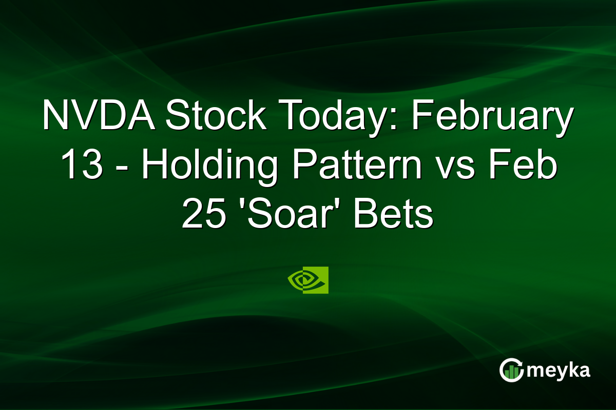 NVDA Stock Today: February 13 - Holding Pattern vs Feb 25 'Soar' Bets